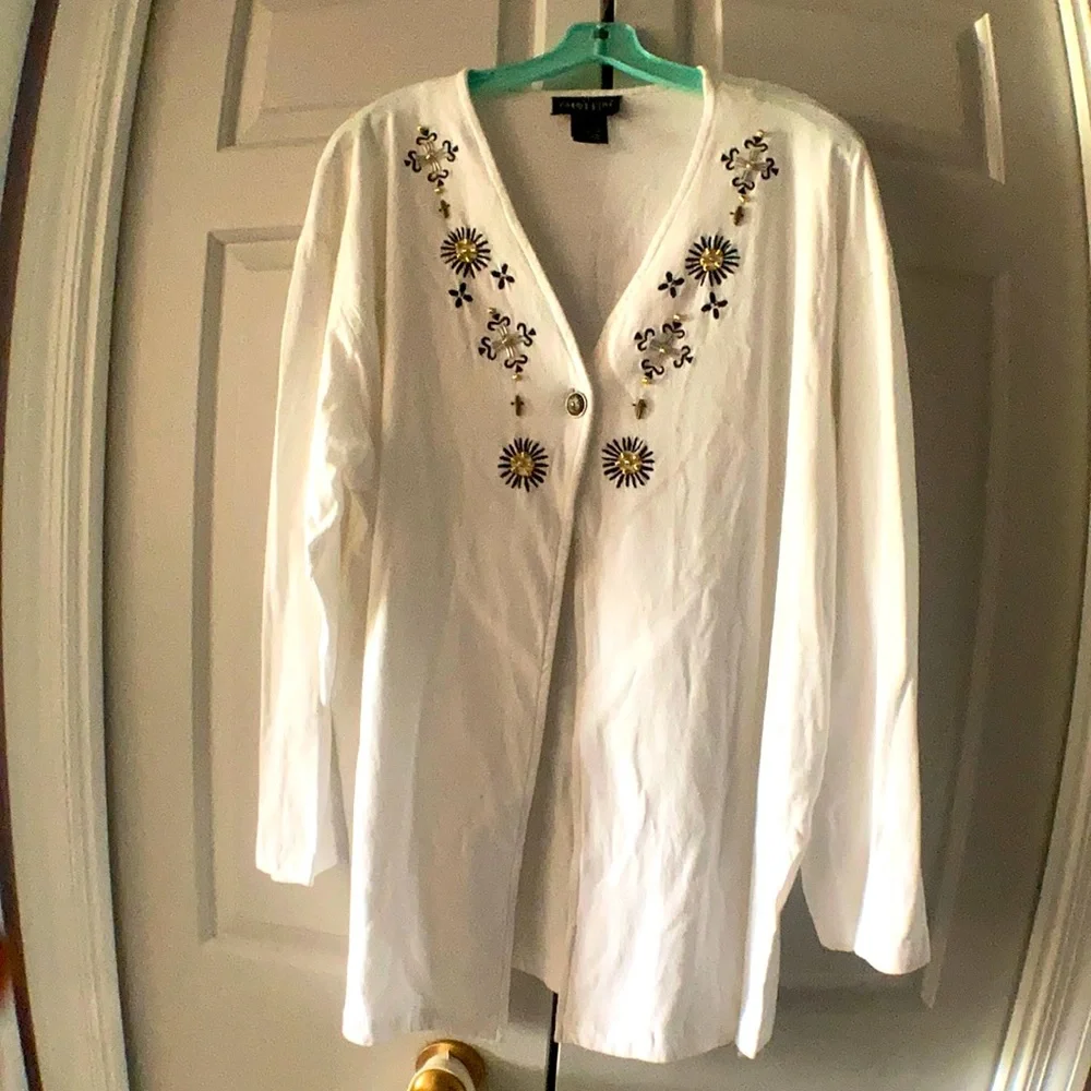 Vintage Carole Little lightweight jacket - Picture 1 of 5
